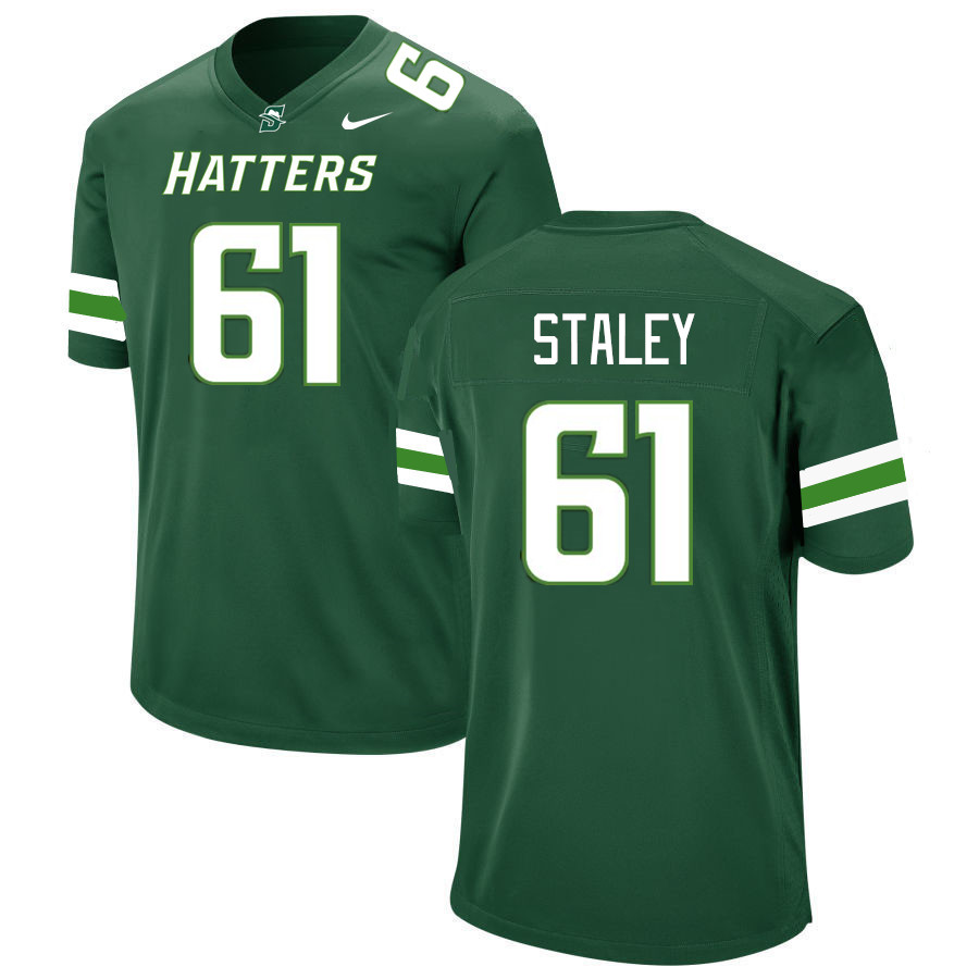 Men-Youth #61 Chad Staley Stetson Hatters 2023 College Football Jerseys Stitched-Green